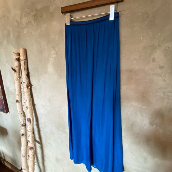 Zara silky blue maxi skirt - Picture 6 of 7